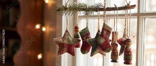 A rustic Christmas ornament...