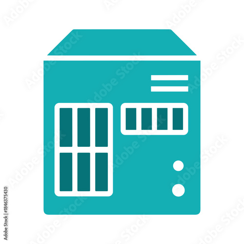 Simple vector illustration of a bank building