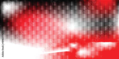 checkered seamless Corrugated black vivid red white acrylic glass vector texture background.epas10