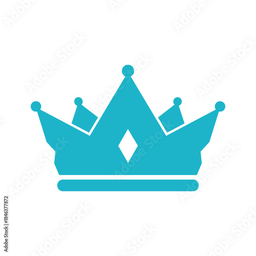 Blue Crown Icon