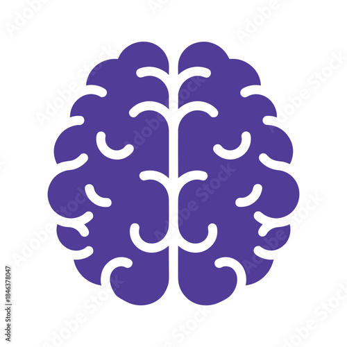 Purple brain icon
