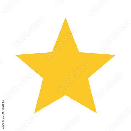 Yellow star icon on white background