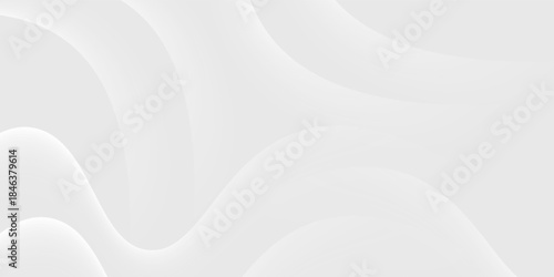 abstract white gradient color background with curve and swirl lines decoration