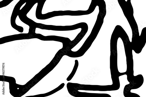 Abstract black and white pattern. For use in graphics. Minimalist illustration for printing on wall decorations