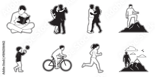 fashion girls silhouettes