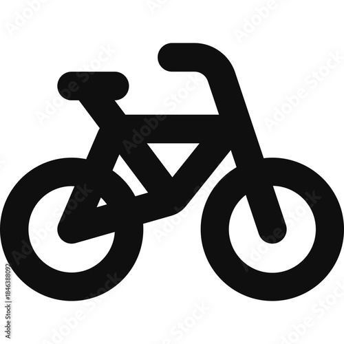 bicycle icon on white background