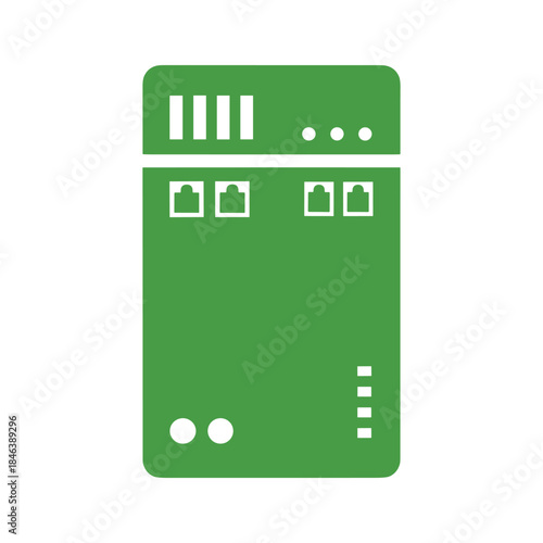 Green graphic user interface icon