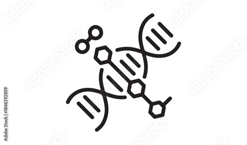 Illustration of a dna helix Vector