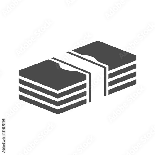 Chocolate cake with missing slice