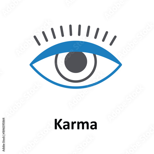 Karma Vector icon which can easily modify or edit