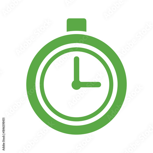 Green stopwatch icon