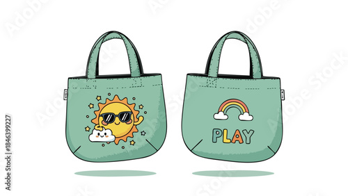 Cheerful Kids' Tote Bags with Playful Designs for Everyday Adventures and Fun School Days: Durable and Adorable Accessories