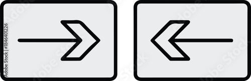 arrow navigation icons set for menus controls and signage