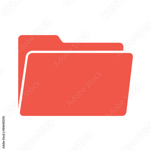 Two red folders icon