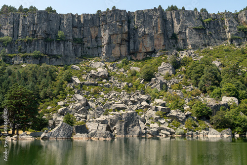 Panoramic view of the glacier lake of Soria