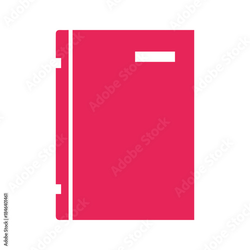 Pink ring binder icon