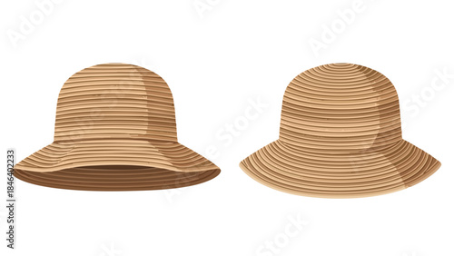 Elegant straw sun hats collection perfect for summer vacations and sun protection with a classic and timeless style offering shade and comfort on