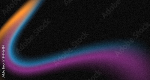 Light trail vibrant abstract line neon wave glowing and on black background Ideal for digital art, wallpapers, or futuristic designs.