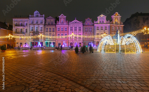 Poznan Town Hall at dawn, Poznan, Poland