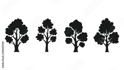 A striking tree and bird silhouette against a gradient sky silhouette