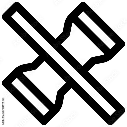 Eat less processed food. Editable stroke vector icon.