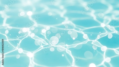 Sparkling water surface with sunlight reflections