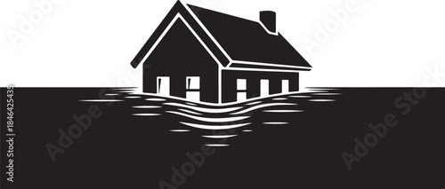 50 Flooded Home Silhouette Bundle
