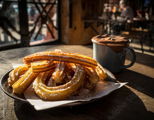 Churros With Hot Chocolate Dip