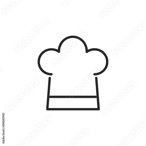 シンプルな料理人の帽子のアイコン