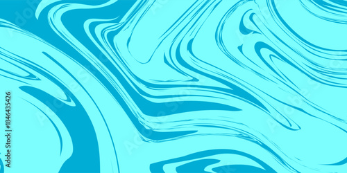 8K UHD Blue and Cyan Abstract Psychedelic Blob Wallpaper