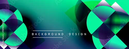 Abstract fluid shapes, vibrant turquoise, purple gradients. Modern background design with overlapping circles, dynamic composition.