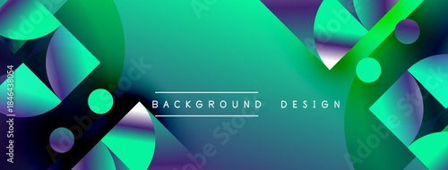 Abstract fluid shapes, vibrant teal hues, dynamic composition. Modern design elements create visually appealing background.