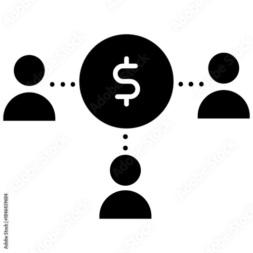 Profitable business icon vector. Business Illustration sign. Business team symbol or logo.