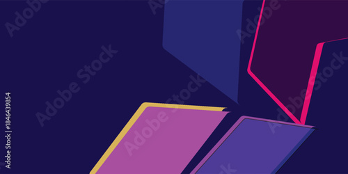 Coloured neon lights dark background vector design in eps 10