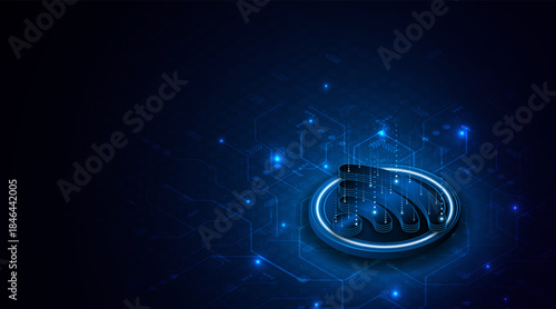 Abstract wifi symbol. Concept of communication technology, internet signal or wireless connection.