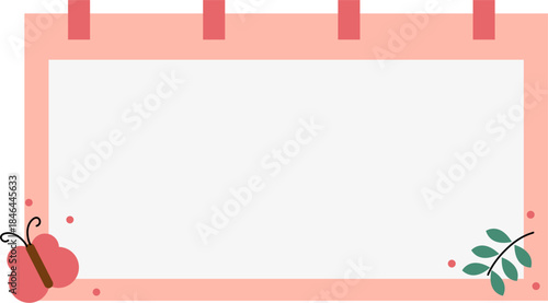 Colorful blank sticky notes with flower and leaves. Collection of colorful blank paper shapes, memo stickers, reminder labels, and message banners.