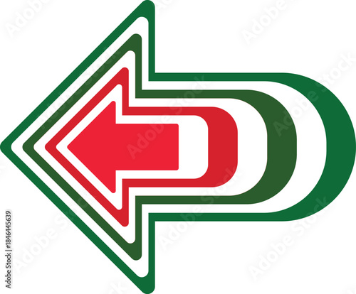 Multilayer Gradient Direction Arrows for Corporate Analytics