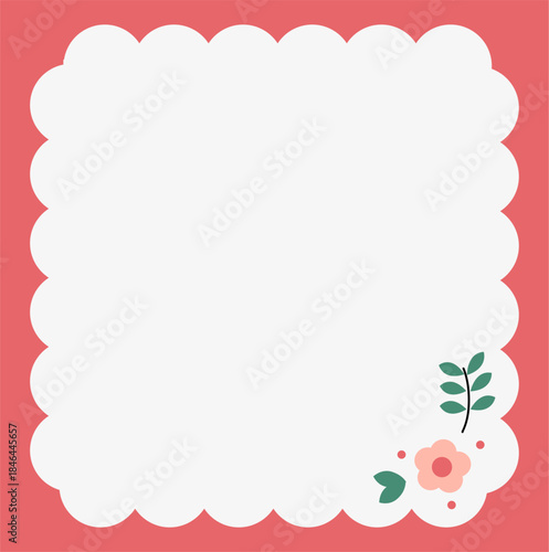 Colorful blank sticky notes with flower and leaves. Collection of colorful blank paper shapes, memo stickers, reminder labels, and message banners.
