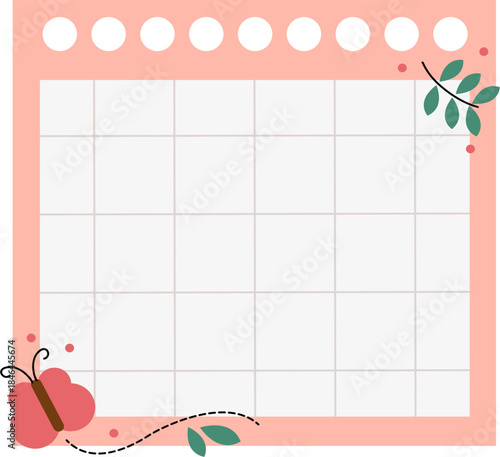 Colorful blank sticky notes with flower and leaves. Collection of colorful blank paper shapes, memo stickers, reminder labels, and message banners.