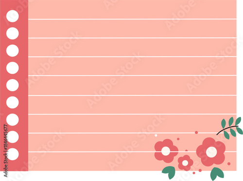 Colorful blank sticky notes with flower and leaves. Collection of colorful blank paper shapes, memo stickers, reminder labels, and message banners.