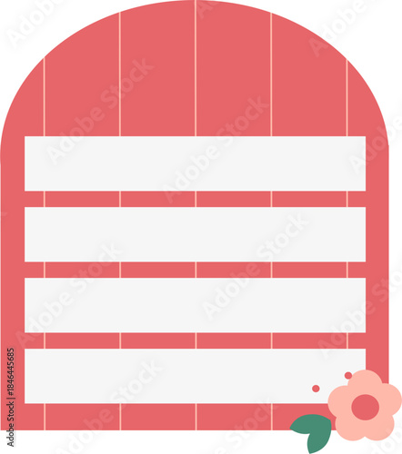Colorful blank sticky notes with flower and leaves. Collection of colorful blank paper shapes, memo stickers, reminder labels, and message banners.