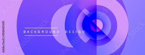 Abstract concentric circles, purple hues, gradient effect. Minimalist design with text background design centered. Modern visual presentation.