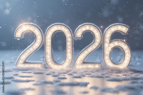 new year card with santa claus