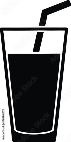 Iced Drink with Straw Icon