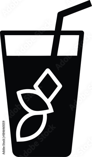 Iced Drink with Straw Icon