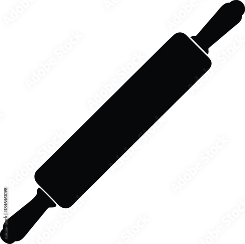 Rolling Pin Silhouette Icon
