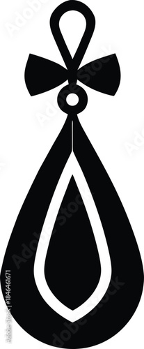 Elegant Teardrop Earring Icon