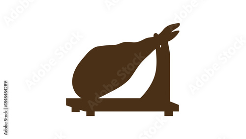 Brown ham hock on a cutting board