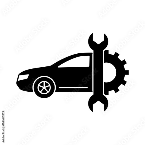 Car Repair Icon Glyph