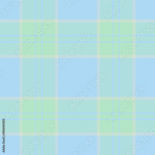 Popular pattern textile seamless, teenage background tartan texture. Uniform vector check plaid fabric in light and cyan colors.